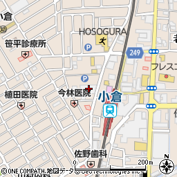 京都府宇治市小倉町西浦78周辺の地図