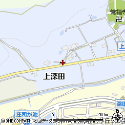 兵庫県三田市上深田339周辺の地図
