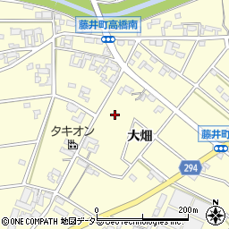 愛知県安城市藤井町周辺の地図