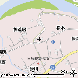 愛知県新城市庭野松本15周辺の地図