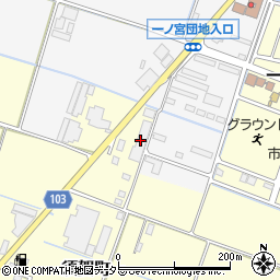 尾畑長硝子鈴鹿センター倉庫周辺の地図