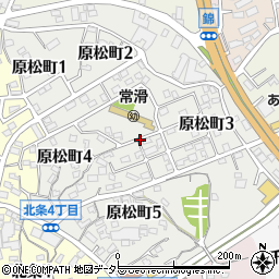 愛知県常滑市原松町周辺の地図