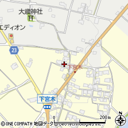 兵庫県加西市下宮木町377周辺の地図