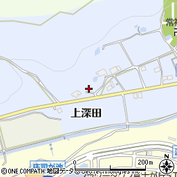 兵庫県三田市上深田710周辺の地図