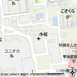 京都府宇治市宇治小桜周辺の地図