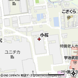 京都府宇治市宇治（小桜）周辺の地図