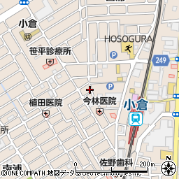 京都府宇治市小倉町西浦82-23周辺の地図