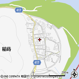 岡山県赤磐市稲蒔周辺の地図