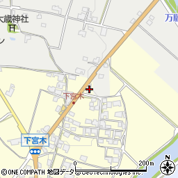 兵庫県加西市下宮木町362周辺の地図