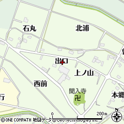 愛知県額田郡幸田町久保田出口周辺の地図