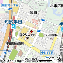セブンイレブン知多半田駅前店周辺の地図