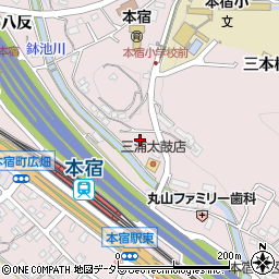 愛知県岡崎市本宿町丸山腰周辺の地図