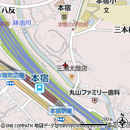 愛知県岡崎市本宿町（丸山腰）周辺の地図