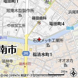 愛知県碧南市篭田町4丁目117周辺の地図