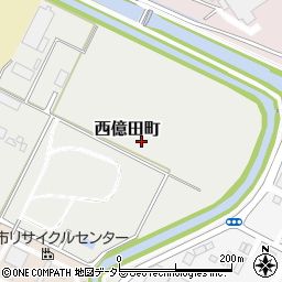 愛知県半田市西億田町周辺の地図