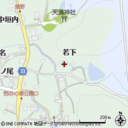 兵庫県宝塚市境野（若下）周辺の地図