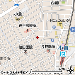 京都府宇治市小倉町西浦68-29周辺の地図
