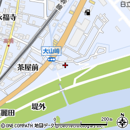 鏡田東部公園周辺の地図