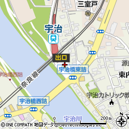 京阪宇治駅周辺の地図