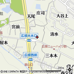 兵庫県川辺郡猪名川町広根大水口16周辺の地図