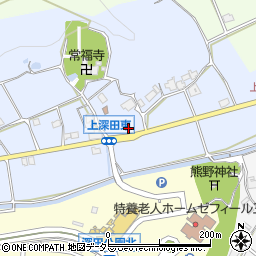 兵庫県三田市上深田159周辺の地図