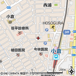 京都府宇治市小倉町西浦72周辺の地図