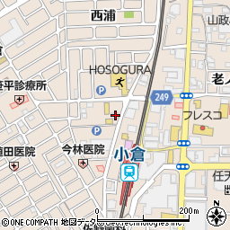 京都府宇治市小倉町西浦77周辺の地図