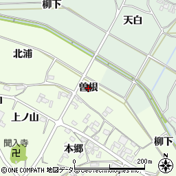 愛知県幸田町（額田郡）久保田（曽根）周辺の地図