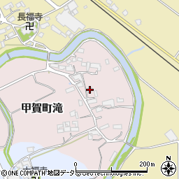 滋賀県甲賀市甲賀町滝74-1周辺の地図