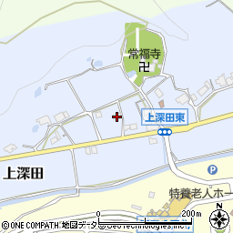 兵庫県三田市上深田275周辺の地図