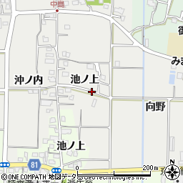 京都府久御山町（久世郡）中島（池ノ上）周辺の地図