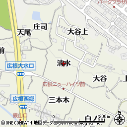 兵庫県猪名川町（川辺郡）広根（清水）周辺の地図