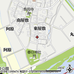 愛知県安城市木戸町東屋敷82周辺の地図
