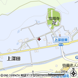 兵庫県三田市上深田287周辺の地図