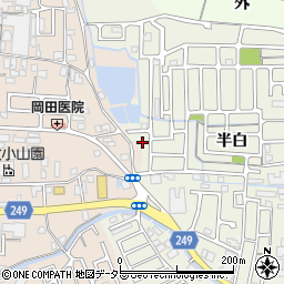 京都府宇治市宇治半白128周辺の地図