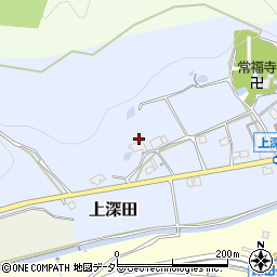 兵庫県三田市上深田326周辺の地図