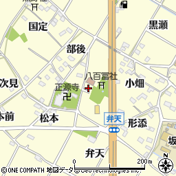 愛知県額田郡幸田町坂崎御屋敷周辺の地図