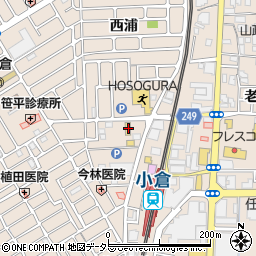 京都府宇治市小倉町西浦76周辺の地図