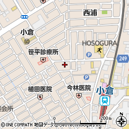 京都府宇治市小倉町西浦68-5周辺の地図