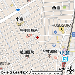 京都府宇治市小倉町西浦68-2周辺の地図