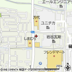ローソン宇治樋ノ尻店周辺の地図