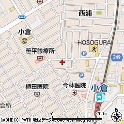 京都府宇治市小倉町西浦68-6周辺の地図