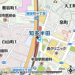 知多半田駅周辺の地図