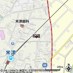 愛知県西尾市米津町桜道周辺の地図