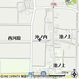 京都府久世郡久御山町中島周辺の地図
