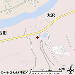 愛知県新城市庭野大沢周辺の地図