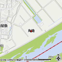 愛知県安城市木戸町（丸池）周辺の地図