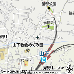 兵庫県川西市笹部1丁目17周辺の地図