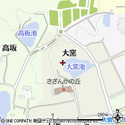 愛知県常滑市大窯周辺の地図