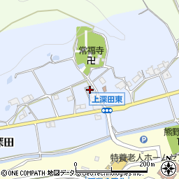 兵庫県三田市上深田238周辺の地図